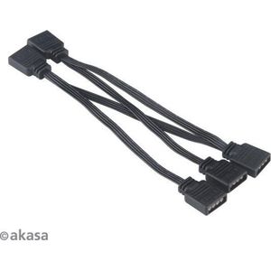 Akasa - 4-in-1 RGB Splitter Kabel - 40 cm - Voor RGB-LED-Producten