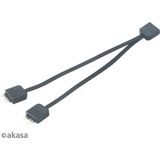 Akasa Addressable RGB LED Splitter Cable 1 - 2 splitter and extension cable 12cm