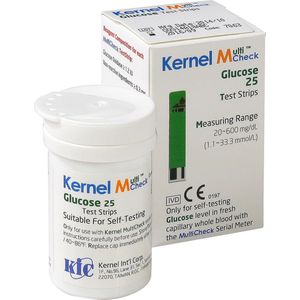 Testjezelf.nu Multicheck Glucose Strips 25 stuks