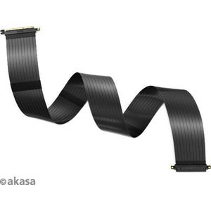Akasa RISER BLACK XL, Premium PCIe 3.0 x 16 Riser kabel, 100CM