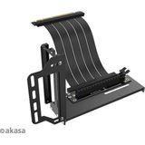 Akasa - RISER BLACK PRO - Verticale GPU Houder - Zwart - Hoogwaardige Metalen Constructie