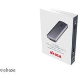 Akasa - Draagbare M.2 SSD Behuizing - Aluminium - USB 3.2 Gen 2