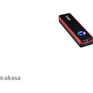 Akasa - Vegas SSD Mate - USB 3.2 Gen 2 Enclosure - RGB - Aluminium