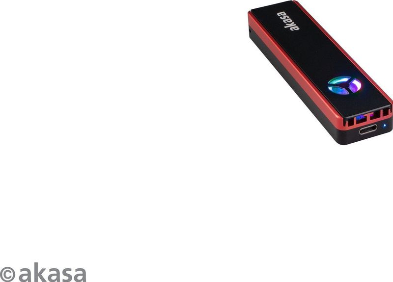 Akasa - Vegas SSD Mate - USB 3.2 Gen 2 Enclosure - RGB - Aluminium