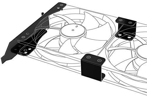 Akasa - AK-MX304-12BK - PCI Slot Beugel - Zwart - Metaal