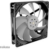Akasa - OTTO SC12 PWM Ventilator - Zwart - 120 mm - Waterbestendig