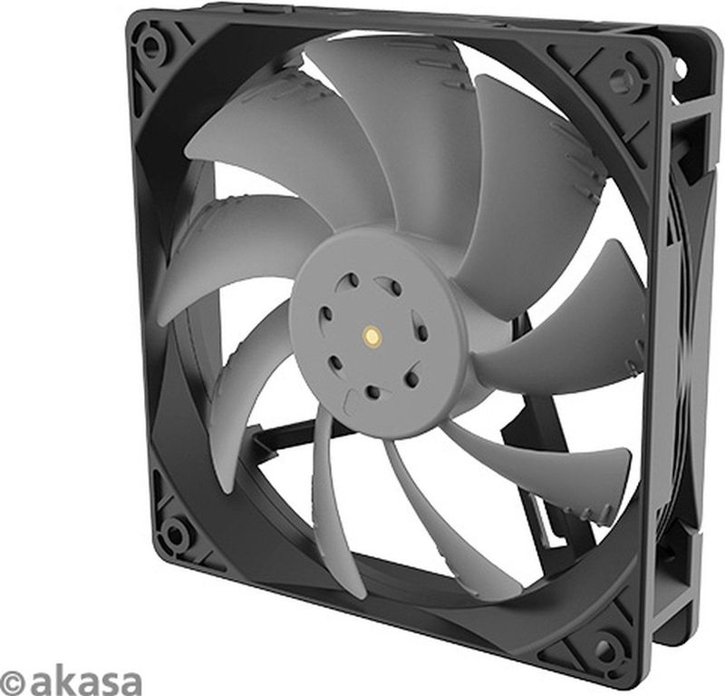 Akasa - OTTO SC12 PWM Ventilator - Zwart - 120 mm - Waterbestendig