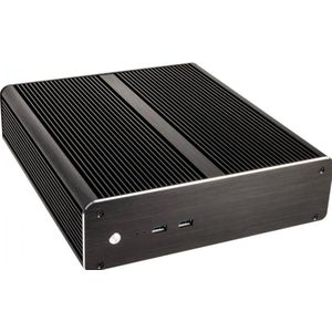 Akasa - Euler A-ITX19-M1BV2 - Bureaumodel Mini-ITX - Aluminium - Zwart