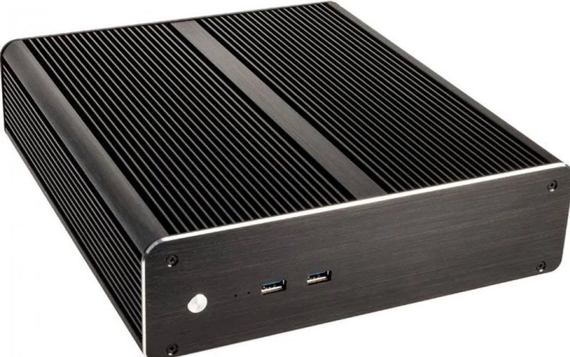 Akasa - Euler A-ITX19-M1BV2 - Bureaumodel Mini-ITX - Aluminium - Zwart