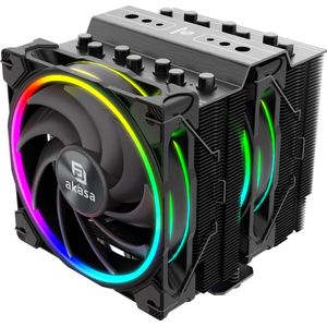 Akasa SOHO H7, Premium Dual Tower 7-Heatpipe CPU Cooler with Addressable RGB