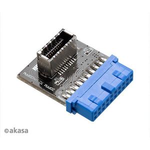 Akasa - AK-CBUB51-BK - USB 3.1 Connector - Zwart - 20-pins Key A-connector, 5 Gbps