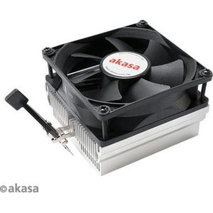 Akasa AK-CC1107EP01 CPU-koeler AMD (55.50 mm), Processorkoeler, Zwart, Zilver