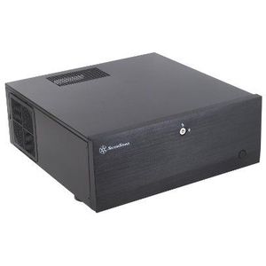 SilverStone Technology SST-GD07B-C - Grandia HTPC ATX computerbehuizing, stille hoge luchtstroomprestaties, USB Type C-connector op I/O-poort, zwart 10180