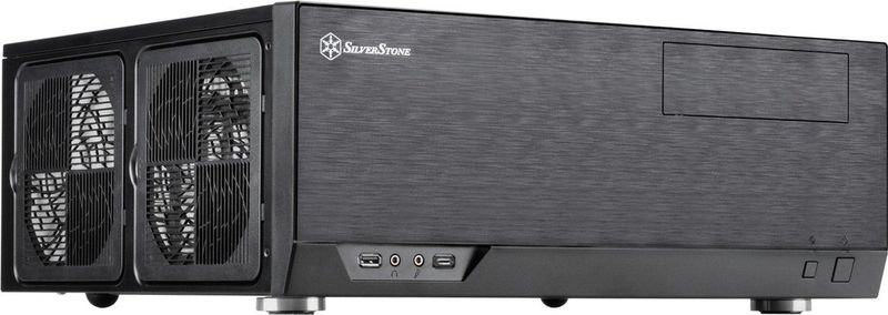 Silverstone - SST-GD09-C - PC-behuizing - Zwart - Geschikt voor ATX en mATX