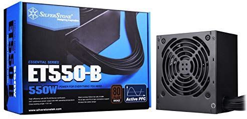 Silverstone SST-ET550-B v1.2 - ATX Voeding - Zwart - 550 Watt - 80 PLUS Brons