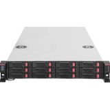 Silverstone RM22-312 Rackmount Serverkast - 2U - E-ATX - Zwart - Staal