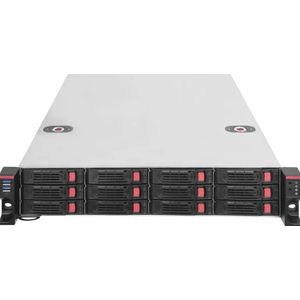 Silverstone RM22-312 Rackmount Serverkast - 2U - E-ATX - Zwart - Staal
