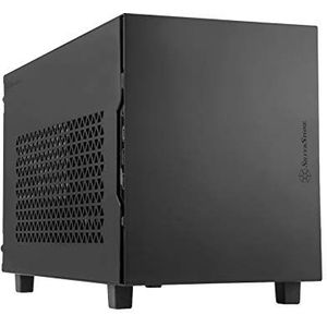 Silverstone Sugo 15 Black - Minitowermodel Mini-DTX, Mini-ITX - geen voeding (ATX, PS2) - 2x USB-A - 1x USB-C - zwart