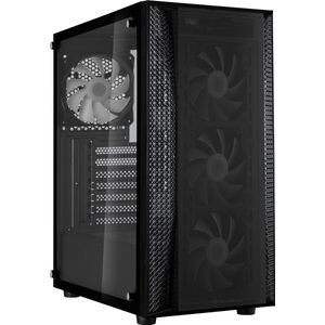 Silverstone - FARA B1 Pro Tower - Zwart - Gehard Glas - ARGB Ventilatoren