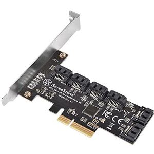 SilverStone Technology ECS06, PCI Express-kaart 6 poorten SATA Gen3 (6 Gbps) Non Raid Gen3 x2, SST-ECS06