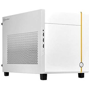 SilverStone Technologie SUGO 14, wit, mini-ITX kubuschassis, ondersteunt 3 sleuven volledige lengte GPU's/ATX PSU/240 mm AIO, 4 verwijderbare panelen, SST-SG14W