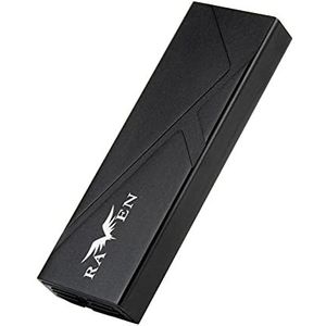 Silverstone SST-RVS03 - M.2 SSD-behuizing - Zwart - Aluminium