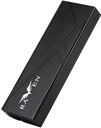 Silverstone SST-RVS03 - M.2 SSD-behuizing - Zwart - Aluminium