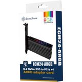 Silverstone - SST-ECM24-ARGB - PCIe Kaart - Aluminium - Met ARGB Verlichting