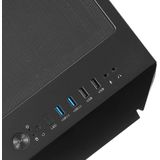 Silverstone - Fara V1M Pro - Micro-ATX Behuizing - Zwart - ARGB - Gehard Glas