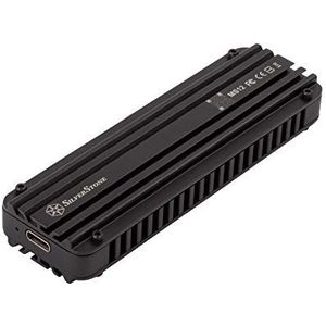 Silverstone MS12 M.2 SSD-behuizing, USB 3.2 (M.2), Harddisk behuizing, Zwart