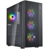 Silverstone - SST-FAR1B-PRO-V2 - ATX-chassis - Middelgroot - Van Gehard Glas - Met Vier 120 mm ARGB-ventilatoren