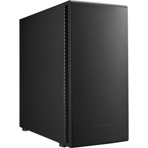 Silverstone - SST-SEQ1B - Midi-Toren - Grijs - Geluidsdempende Behuizing