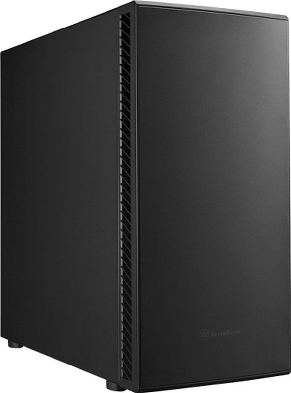 Silverstone - SST-SEQ1B - Midi-Toren - Grijs - Geluidsdempende Behuizing