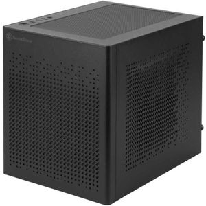SilverStone Technology SUGO 16, Zwart, Mini-ITX kubuschassis met alle stalen constructie, SST-SG16B (zwart)