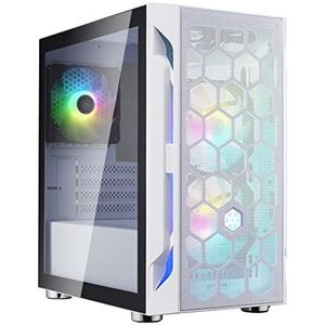 Silverstone - Fara H1M Pro - Micro-ATX Behuizing - Wit - Gehard Glas