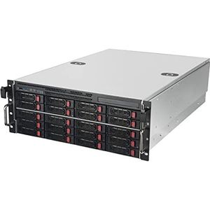 SilverStone Technology RM43-320-RS, 4U 20-bay 2.5""/3.5"" HDD/SSD Rack Mount Opslagserver Mini-SAS HD Behuizing SFF-8643 12Gb/s Interface SST-RM43-320-RS