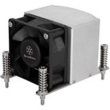 Silverstone ar09-am4 cpu koeler (66 mm), Processorkoeler, Zwart