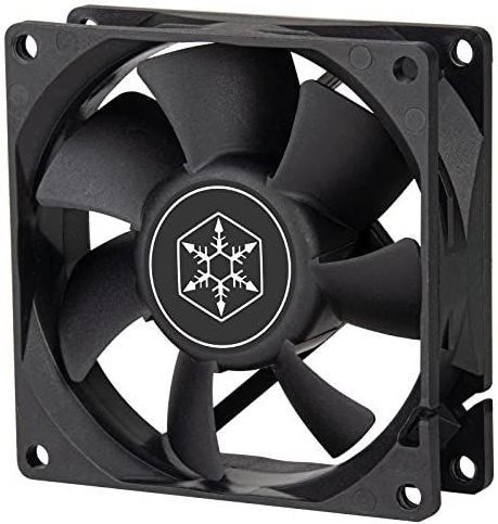 Silverstone SST-FN80B - Ventilator - Zwart - 80 mm - 1 x