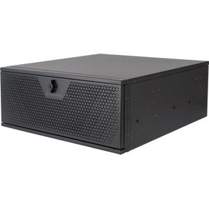 PC Behuizing - Rackmount - Zwart - Aluminium - Vloeistofkoelcompatibel