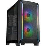 Silverstone SST-FA312Z-BG - FARA mATX gaming chassis met hoge luchtstroom en hoge capaciteit (mATX, Mini-ITX), PC-behuizing, Zwart