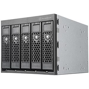 Silverstone SST-FS305-E - hot-swapping-adapterkooi SAS-12G/SATA-6 Gbit/s, drie-5,25 inch sleuven op vijf-3,5 inch sleuven
