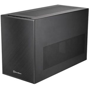 SilverStone Technology SUGO 17 SST-SG17B Zwart, Kubusvormige Premium Behuizing met ongeëvenaarde opnamecapaciteit voor Componenten (zwart)