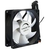 Tacens 3AURAII8 PC-ventilator, 8 cm, ultrastil, stofdicht, zwart