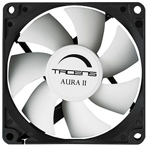 Tacens Aura II 12cm Computer behuizing Ventilator Zwart, Wit