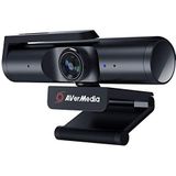 AVerMedia Live Streamer CAM 513-4K 30fps UHD groothoek webcam voor gaming, vaste focus voor binnenverlichting, ideaal voor OBS, zoom, PC/Mac, zwart