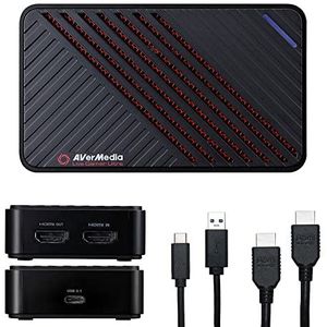 AVerMedia Live Gamer Ultra LTRA, 4Kp60 HDR PassThrough, USB 3.1 Game Capture Card, extreem lage latentie, Plug and Play 4K Capture, Nitendo Switch, PlayStation (GC553) Single Norme zwart