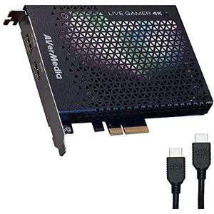 AVerMedia 4K live gamer, 4Kp60 HDR-Passthrough, PCI-E, extreem lage latentietijd, ideaal voor Xbox, PlayStation en PC, PowerDirector 15 inbegrepen (GC573)