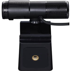 AVerMedia Live Streamer Webcam, zichtwerende sluiting, FHD 1080p videogesprek en -opname, plug-and-play, twee microfoons, stream, game, klein, agil, 360 graden draaibaar design - PW313