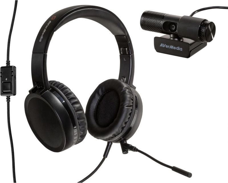 AVERMEDIA 6130 BO317 Webcam - Full HD - Zwart