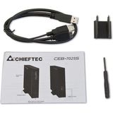 Chieftec - CEB-7025S - Harddisk Behuizing - Zwart - Aluminium - USB 3.0